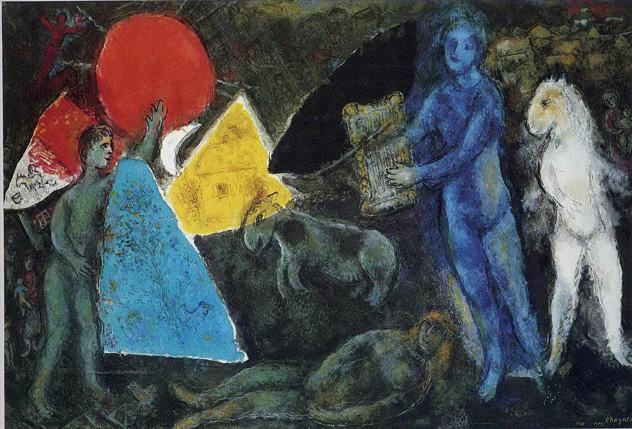 Le mythe d’Orphée contemporain de Marc Chagall Peintures à l'huile